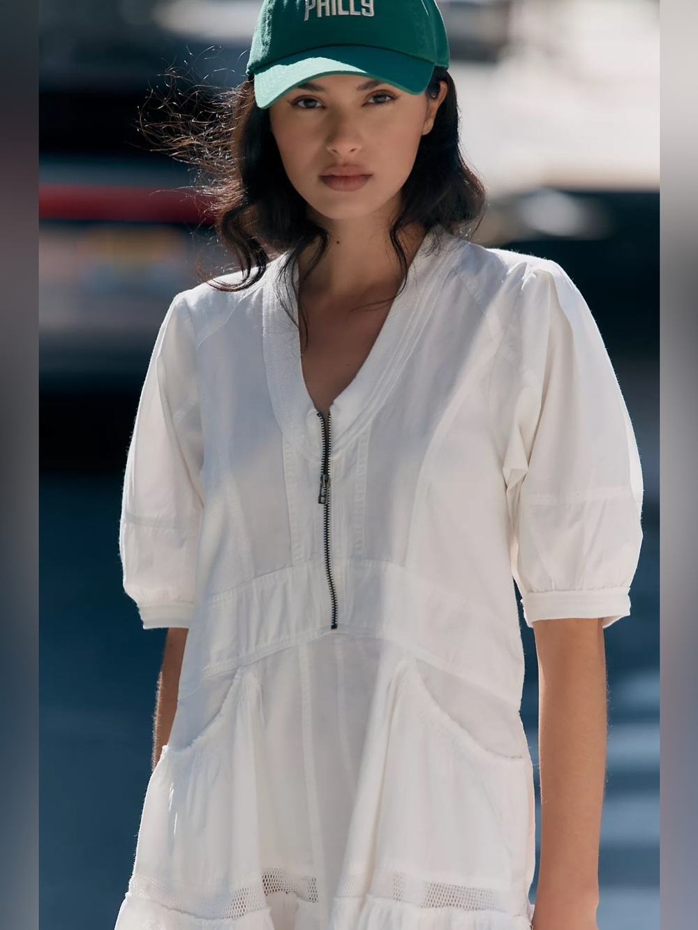 Daily Practice by Anthropologie Relaxed Tiered Mini Dress 1293 - Picture 2 of 11